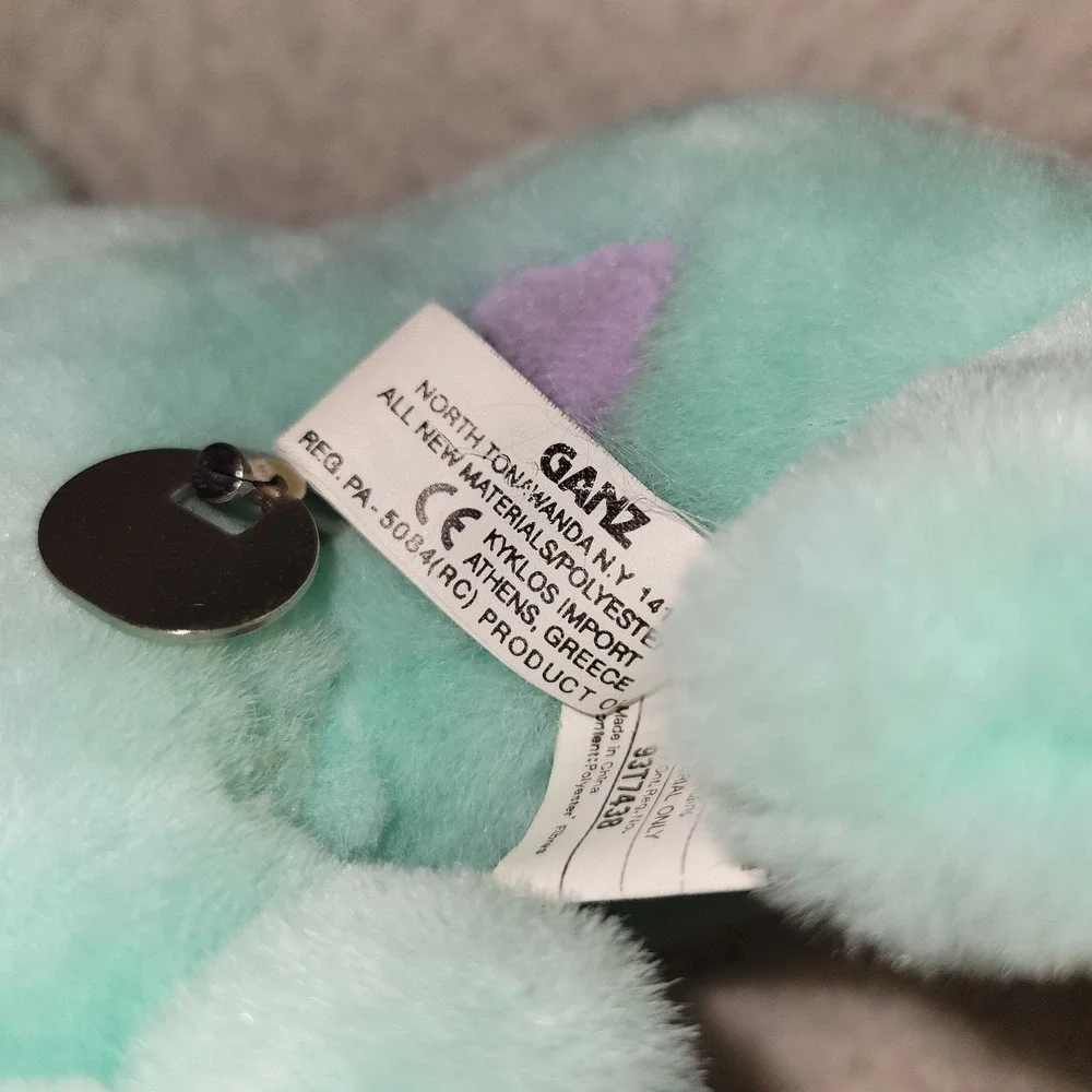 Vintage 1995 Ganz‎ Loving Hearts Silly Seal Musical Circus Stuffed Plush